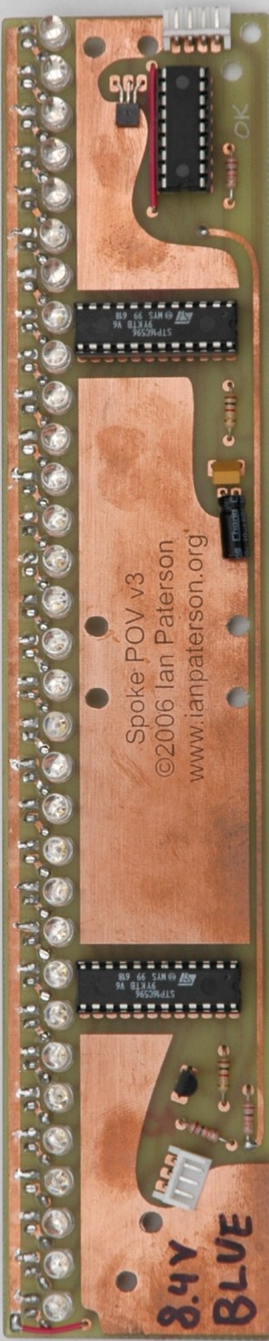 Photo of POV circuit board